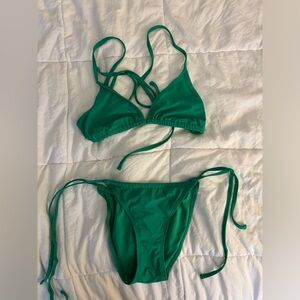 Wild Fable Green String Bikini